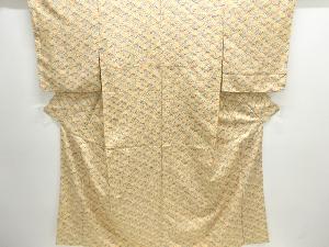 扇青海波模様小紋着物